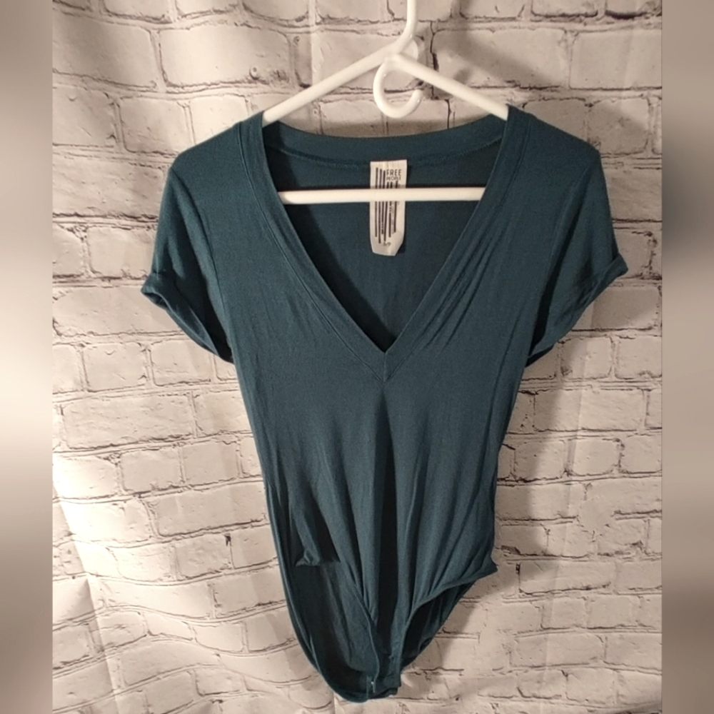 We The Free Teal Bodysuit S